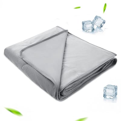 Dailygoods- Koeldeken 150 x 200 cm - Ademend - Zomerdeken - Zelfkoelende Deken - Verkoelend Dekbed - Antislip