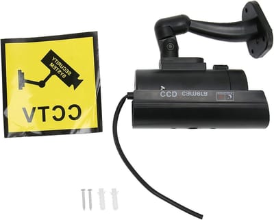 Dummy Camera - Nep Camera - Beveiliging Huis - Realistische Rode LED - 16 x 12 x 7 cm - Zwart