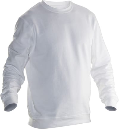 Jobman 5120 Roundneck Sweatshirt 65512010 - Wit - XXL