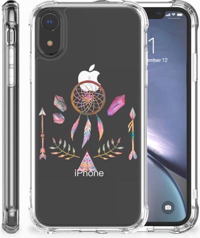 Apple iPhone Xr Stevig Bumper Hoesje Boho Dreamcatcher
