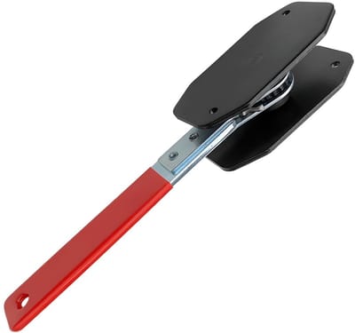 Dailygoods- Remklauw Ratel - Remzuiger-Compressor Sleutel - Koolstofstaal/Rubber - 360 Graden Beweging - 23 x 2,8 cm - Onderhoudsvriendelijk