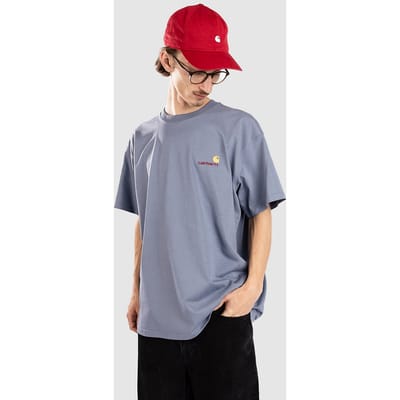 Regular fit t-shirt van pure katoen model 'American Script'