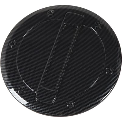 Bouchon de Réservoir de Carburant Style Fibre de Carbone ABS Gaz Réservoir de Carburant Portes Couvercle pour 1500 2023 black