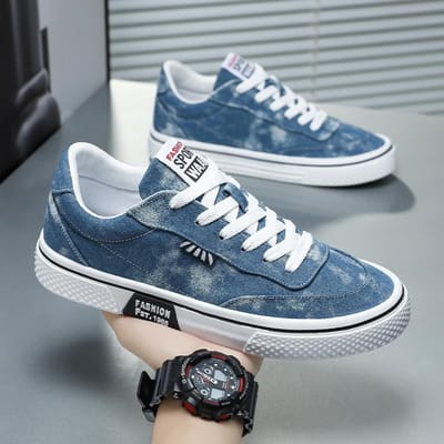 Heren canvas schoenen grote maat mode casual sportschoenen heren platform licht ademend heren outdoor hardloopschoenen 39 white