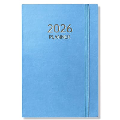 2026 Bureau agenda - Dagagenda 1D/1P - A5 Softcover Blauw - 15x21cm