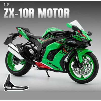 1:9 Zx10R Ninja Legering Spuitgiet Motorfiets Model Speelgoed Voertuig Collectie Geluid Licht Off Road Motorfiets Speelgoed Auto black