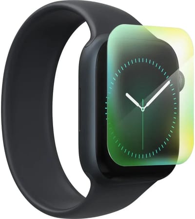 ZAGG InvisibleShield Ultra Eco Screenprotector - Geschikt Voor Apple Watch Series 11 / 10 (42MM) - Case Friendly - Biologisch Afbreekbaar - Plantaardig Materiaal - Antimicrobieel