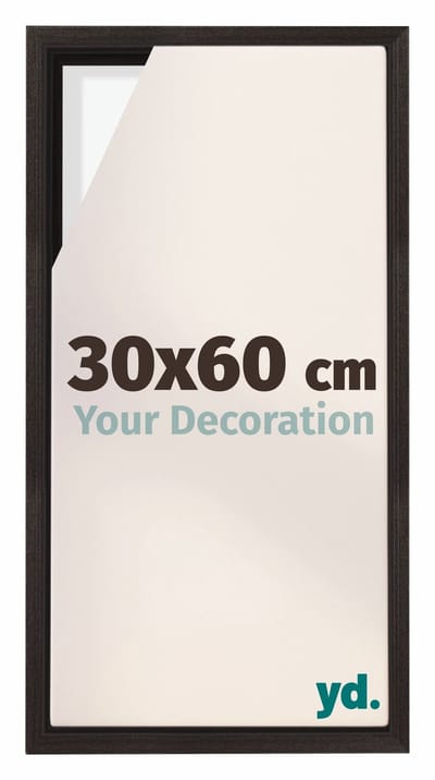 Your Decoration - Baklijst 30x60 cm - Eiken Donker - Baklijst voor Canvas - MDF - Lyon
