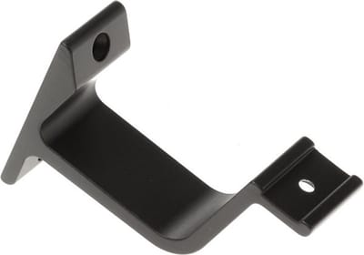 hermeta Leuningdrager 3550 aluminium zwart geanodiseerd rechte steun - 3550-18E