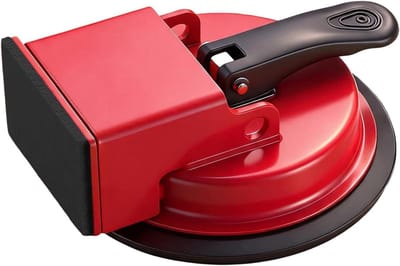 Vloer Voegen Gereedschap - Reparatie Tool - Vloeren Herstellen - Zuignap Mechanisme - 12 x 4 cm - Rood