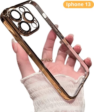 Livano Telefoon Hoesje - Telefoonhoesjes - Phone Case - Shockproof - Premium Protection - Geschikt Voor iPhone 13 - Goud