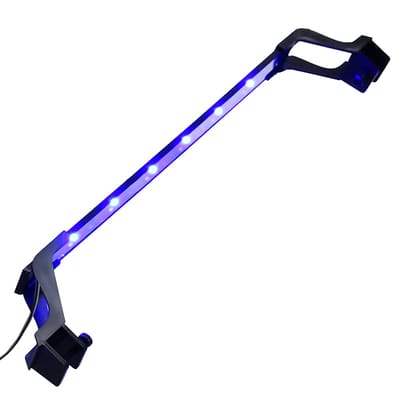 vidaXL - Aquariumlamp - met - klemmen - LED - 55-70 - cm - blauw - en - wit
