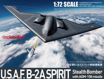 Modelcollect UA72214 - USAF B-2A Spirit Stealth Bomber Modelbouw Kit – Schaal 1:72