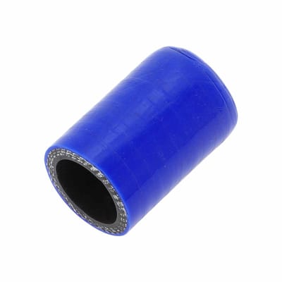 Dailygoods- Siliconen Slang Eindkap - Versterkte Blindkap - 40 mm Lengte - 22 mm Binnendiameter - Blauw/Zwart - Bestand tegen Hoge Temperatuur - Slangafsluiting