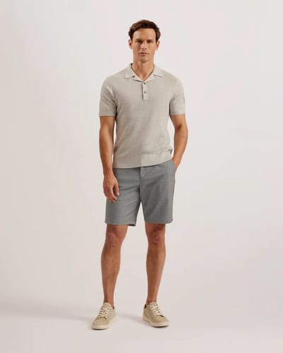 Ted Baker MMS-KATFORD Birds eye lobby shorts 36