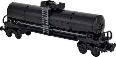bricksNblocks® tankwagen treinwagon, compatibel andere bouwblokjes, 207 blokjes, met magneetkoppeling