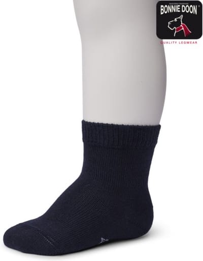 Bonnie Doon Organic Cotton Baby Sock maat 0/4 mnd Dark Blue