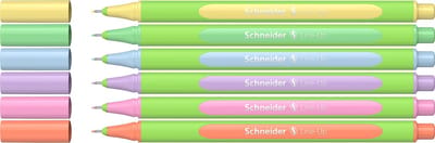 Schneider fineliner - Line-Up – lijnbreedte 0,4mm - pastel - 5+1 gratis - S-191085