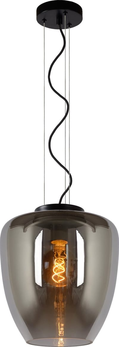 Lucide FLORIEN - Hanglamp - Ø 28 cm - 1xE27 - Fumé