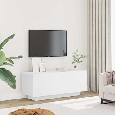 Vidaxl TV-meubel, Wit, 100X35X40 Cm, Materiaal Houtvezelplaat