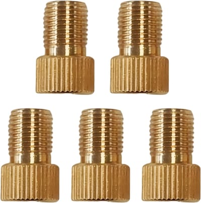 Fiets ventieladapter set - met afdichtring - recht patroon - voor auto/fiets pomp - veelzijdig - universeel - zwart - Ø7.6cm - 1 stuk