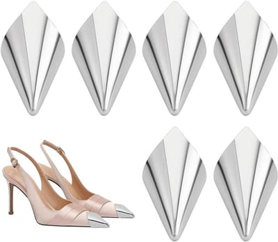 Metalen Puntbeschermers - Schoenbeschermers Hakken - Schoenen Repareren - Set van 8 stuks - 54 x 32 mm - Platina