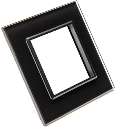 LIVOLO - C3-SR-62 - Zwart glas kader paneel - t.b.v stopcontact (alléén glas)