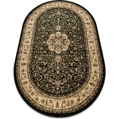 Kleden Rugsx Tapijt ROYAL ADR Ovaal patroon 521 groen 100x180 cm