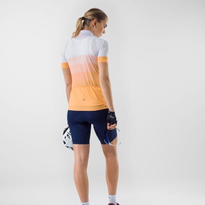 Loeffler fietsshirt korte mouwen W Bike Jersey HZ Lively Vent Papaya - Oranje