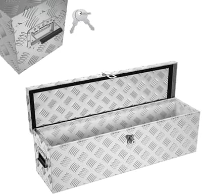 Waterdichte Aluminium Transportbox 800x220x225mm - Afsluitbaar, Ideaal voor Gereedschap, Camping en Opslag