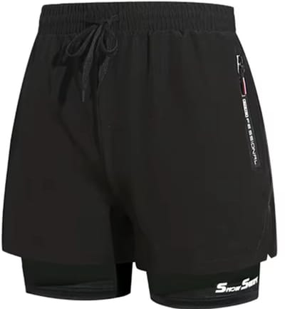 Korte Sportbroek - Zwembroek - Met Onderbroek - Sneldrogend - Ritszakken
