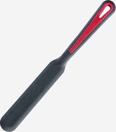 Westmark Gallant pannenkoekenspatel uit kunststof zwart en rood 33x3.5x6.5cm