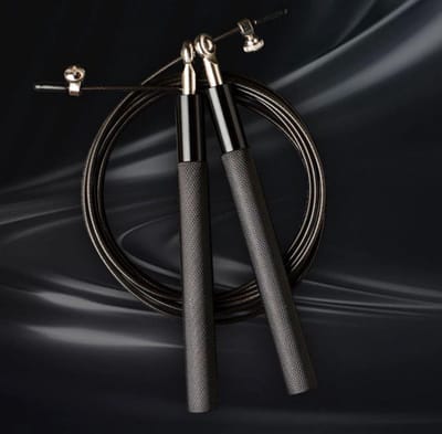 New Age Devi - Springtouw - Zwart - Jump rope - Crossfit - Hoge Snelheid - Duurzaam Staal Slijtvast ontwerp