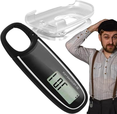 Stappenteller Clip - Pedometer Holder - Fitness Tracking - Groot Digitaal Display - 8 x 3.2 x 1 cm - Zwart