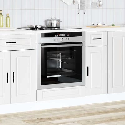 vidaXL - Ovenkast - "Porto" - bewerkt - hout - wit