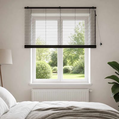 vidaXL - Venetiaanse - jaloezie - Donkerbruin - 145 - x - 130 - cm - 35 - mm