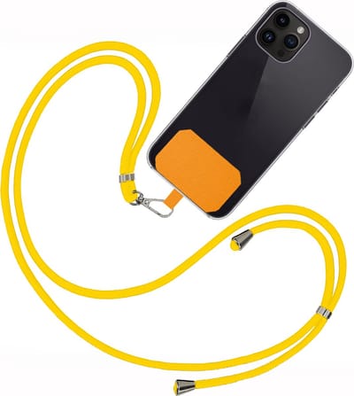 Telefoonkoorden Universeel Telefoonkoord Verstelbaar Telefoon Koord - Universeel Telefoonkoord 150 cm - Geel