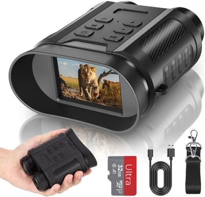 Thuys – Verrekijker Met Nachtzicht – Warmtebeeldcamera – 15 x 13 x 9cm – Zwart
