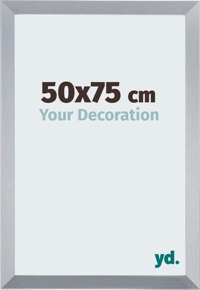 Your Decoration - Fotolijst 50x75 cm - MDF - Zilver Glans - Catania