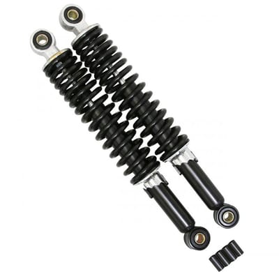 RSM achterste schokdemper voor Peugeot 50 103 MVL bromfiets, verstelbaar, zwart, 310 mm, nieuw