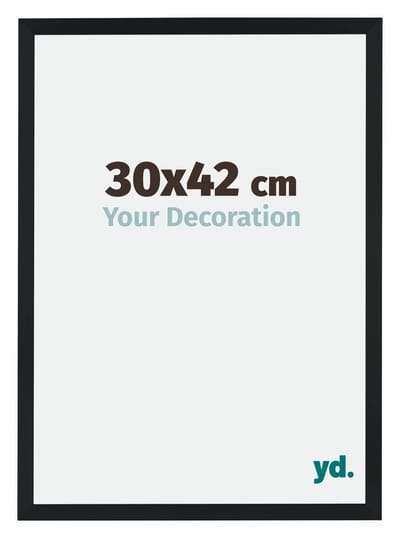 Your Decoration - Fotolijst 30x42 cm - MDF - Zwart Mat - Catania