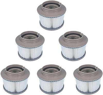 Dailygoods- Filtercartridge - 6 Stuks - Eenvoudig te Reinigen - Zwembadfilter - Hot Tub Filter - Beschermt Pomp/Verwarming - Gezond en Schoon Water