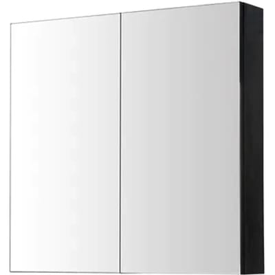 Aquazuro Spiegelkast Arezzo 80cm Zwart Mat