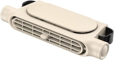 LISM - Draadloze 3000mAh autoventilator Geschikt voor de achterbank van auto's, vrachtwagens en SUV's