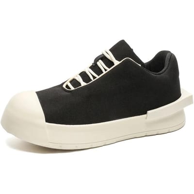 Hoge Hak Mannelijk Vrouwelijk Enkellaarsje Ronde Neus Heren Dames Casual Schoen Nieuwe Mode Man Vrouw Chubby Brood Laars Schoen 39 black