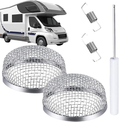 Ventilatie rooster - Camper afdekking - Ventilatie verbeteren - Vuurvast gaas - 81 x 77 x 521 cm - Enkele kenmerken