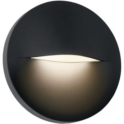 KS Verlichting Paxton Muurlamp Round Zwart