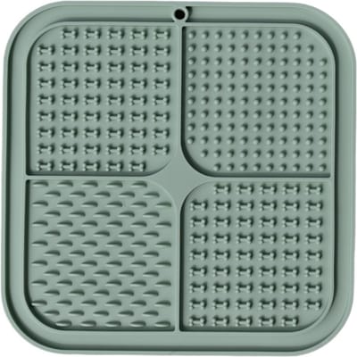 Likmat hond - Anti schrokbak hond - Slowfeeder hond - Voerbak hond - Denkspel hond - Voerpuzzel - Antischrok voerbak - likmat hond met zuignap - Likmat kat - Groen - Trimmi