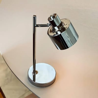Dyberg Larsen LED-batterijlamp Ocean Mini, chroom