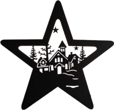 Anna's Collection - Muurhanger ster met kerstfiguren 22led classic...